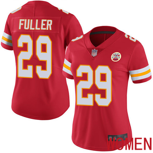 Women Kansas City Chiefs #29 Fuller Kendall Red Team Color Vapor Untouchable Limited Player Football Nike NFL Jersey